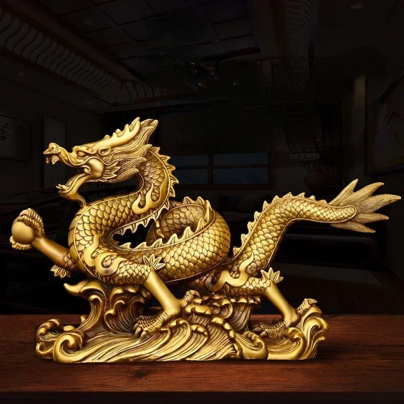 Home Office Feng Shui - Feng Shui Lucky Copper Dragon Ornaments
