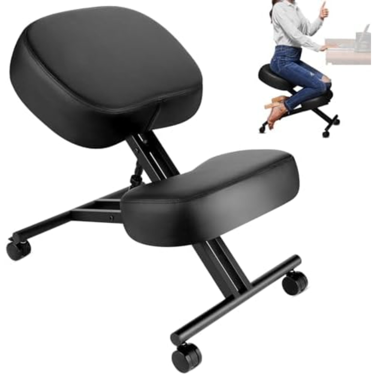 Ergonomic Office Chair - Ergonomic Kneeling Chair, Meditation Chair with