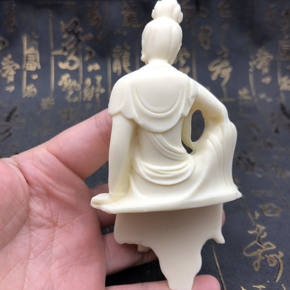 Home Office Feng Shui - Guanyin Buddha Statue Carved Nut Feng