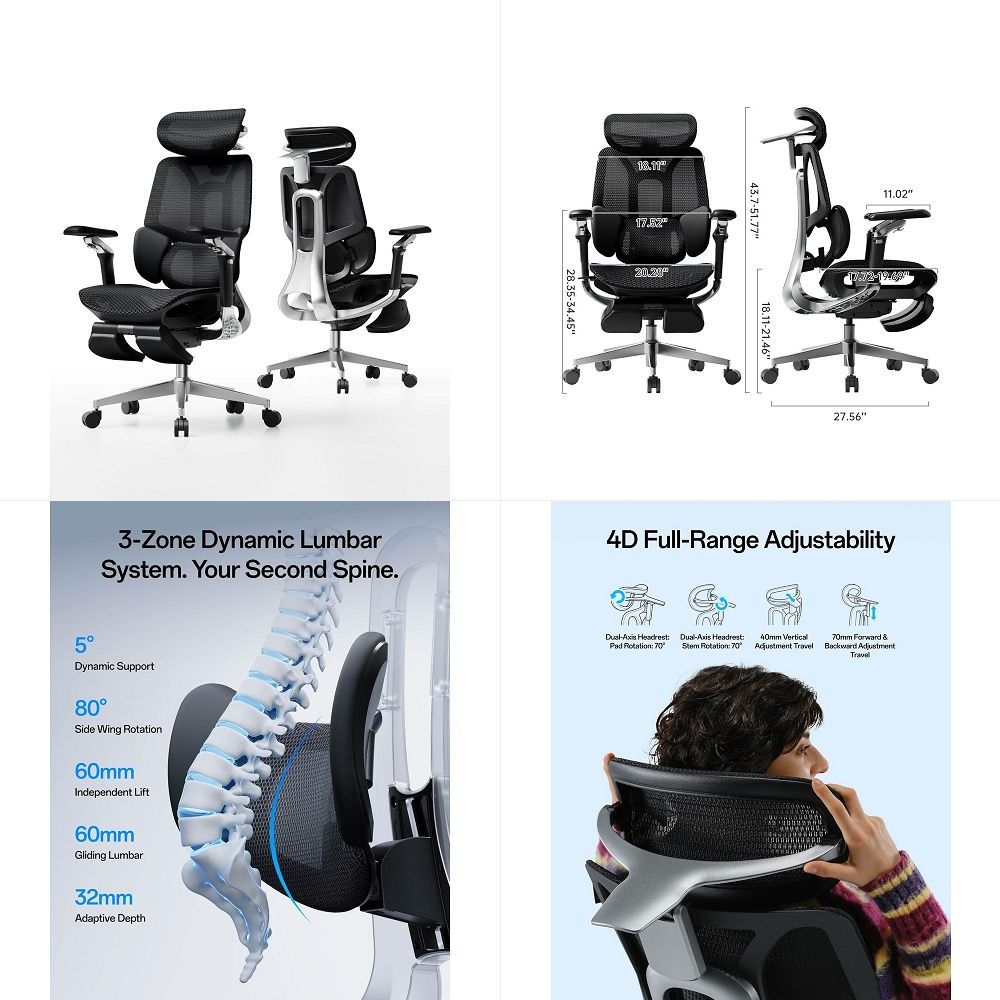 Ergonomic Office Chair - E3 Pro 2026 Edition Ergonomic Office