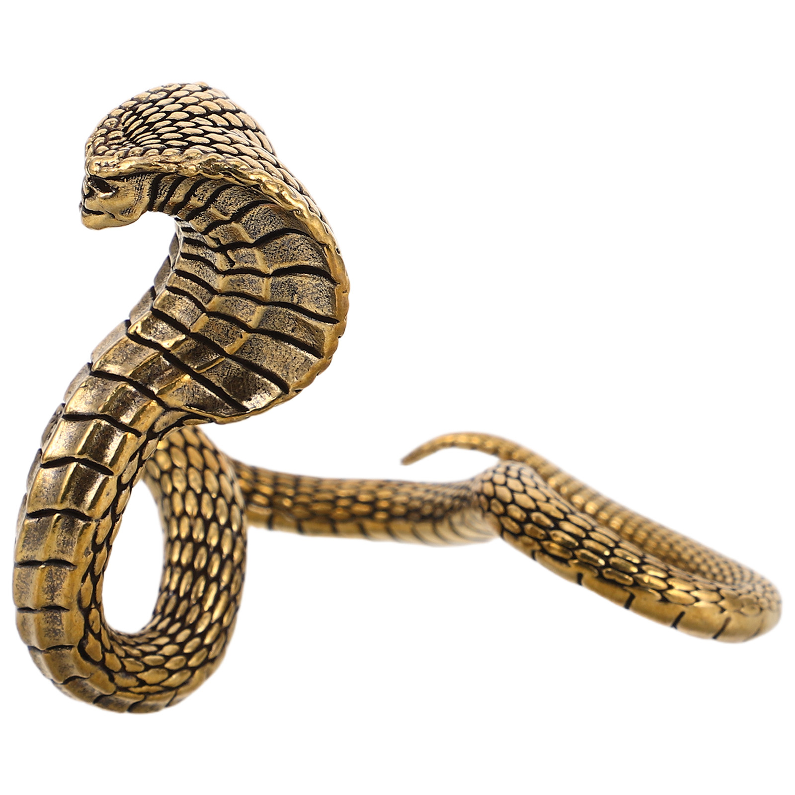 Handcrafted Brass Snake Sculpt - Home Office Feng Shui recension och pris