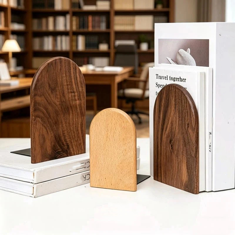 New Sale Nature Wooden Bookend - Home Office With Bookshelves recension och pris