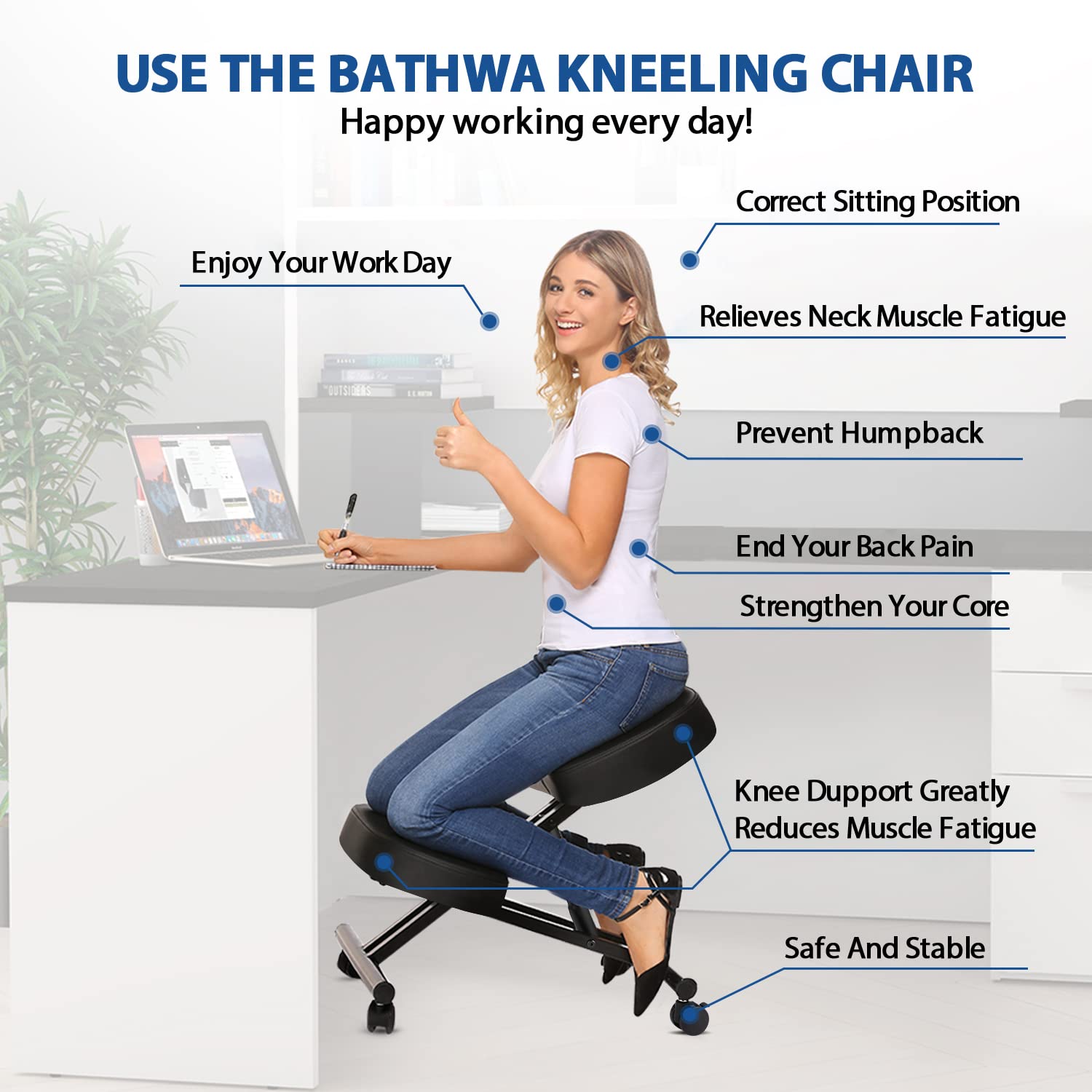 Kneeling Chair Ergonomic for O - Ergonomic Office Chair recension och pris