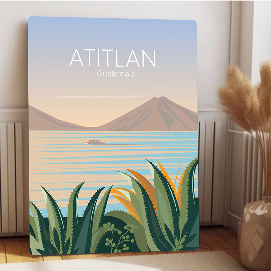 Vintage Atitlan Lake Guatemala - Home Office Guatemala recension och pris