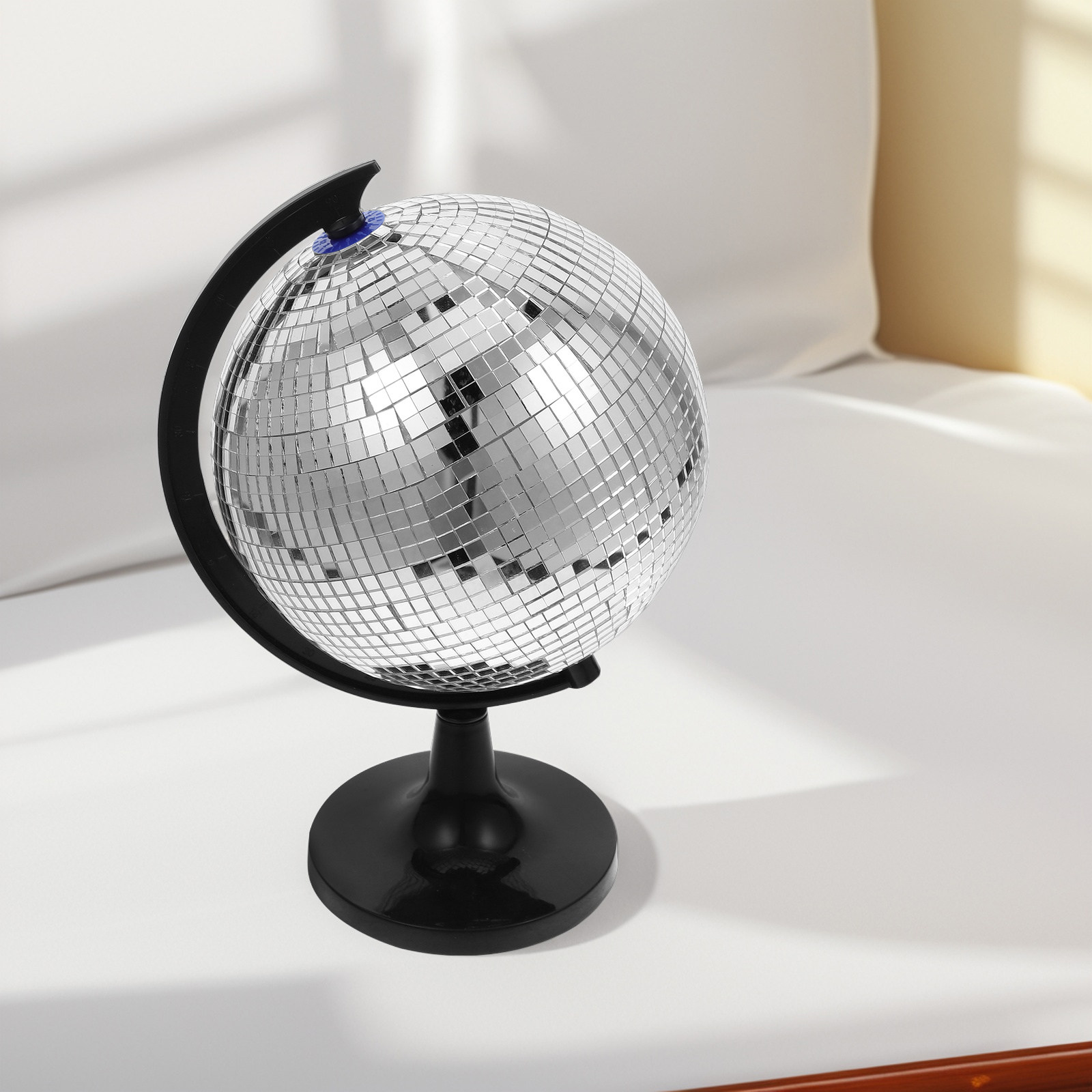 Whimsical Disco Globe Decor Re - Home Office With Bookshelves recension och pris