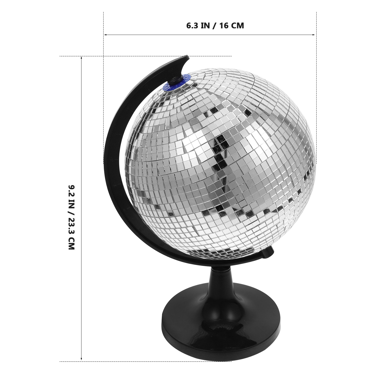 Whimsical Disco Globe Decor Re - Home Office With Bookshelves recension och pris
