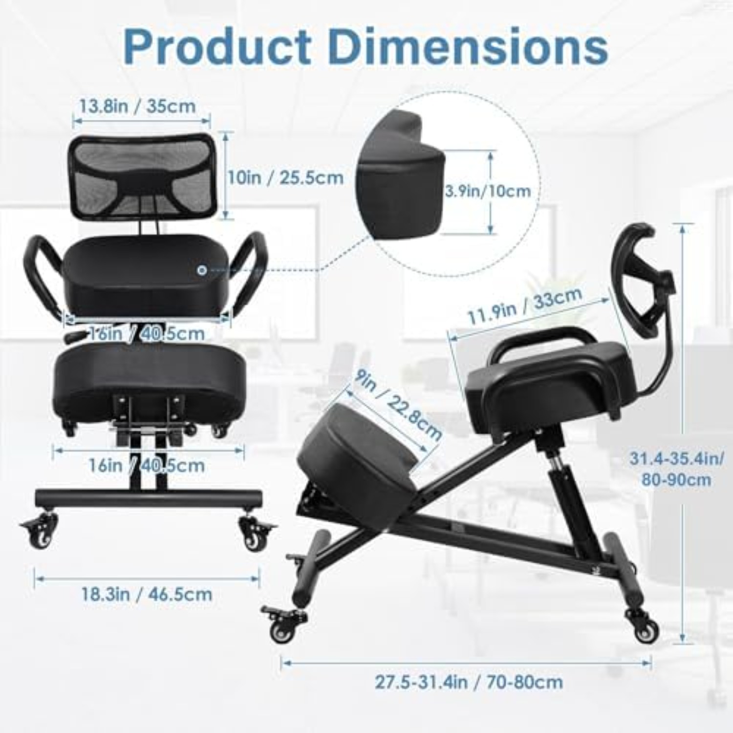 Ergonomic Kneeling Chair Adjus - Ergonomic Office Chair recension och pris