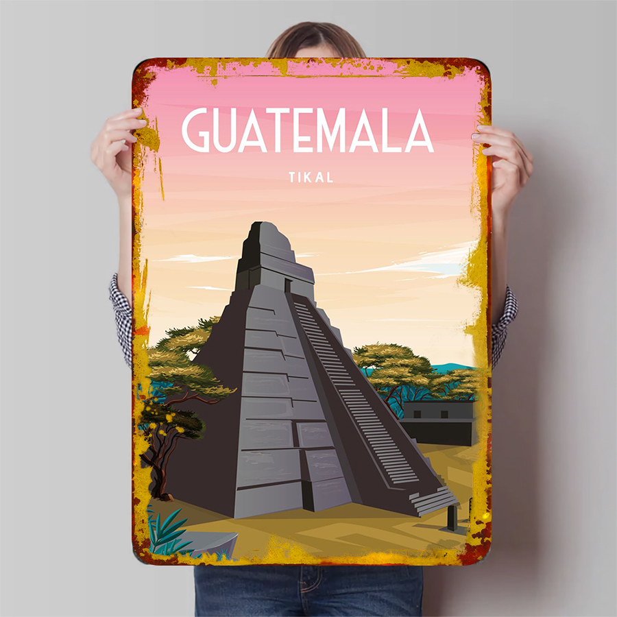 Guatemala Tikal Mayan Pyramid  - Home Office Guatemala recension och pris