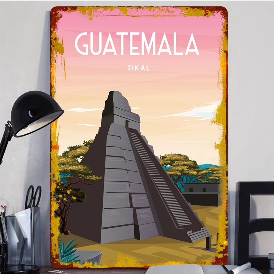 Guatemala Tikal Mayan Pyramid  - Home Office Guatemala recension och pris