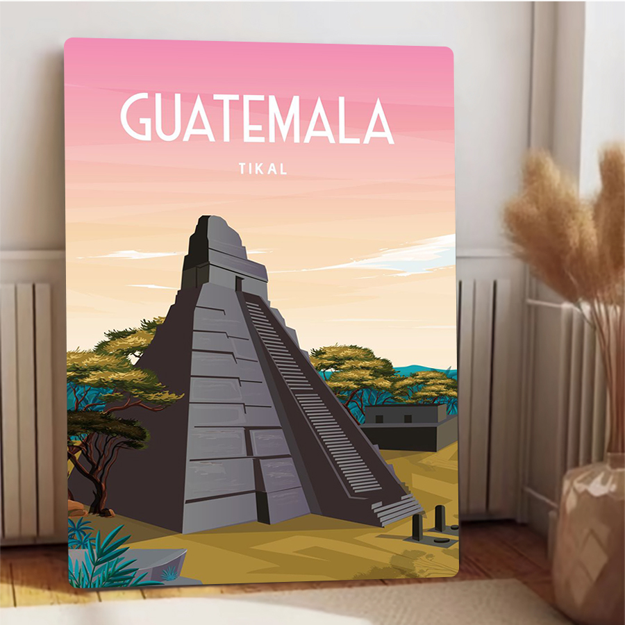 Guatemala Tikal Mayan Pyramid  - Home Office Guatemala recension och pris