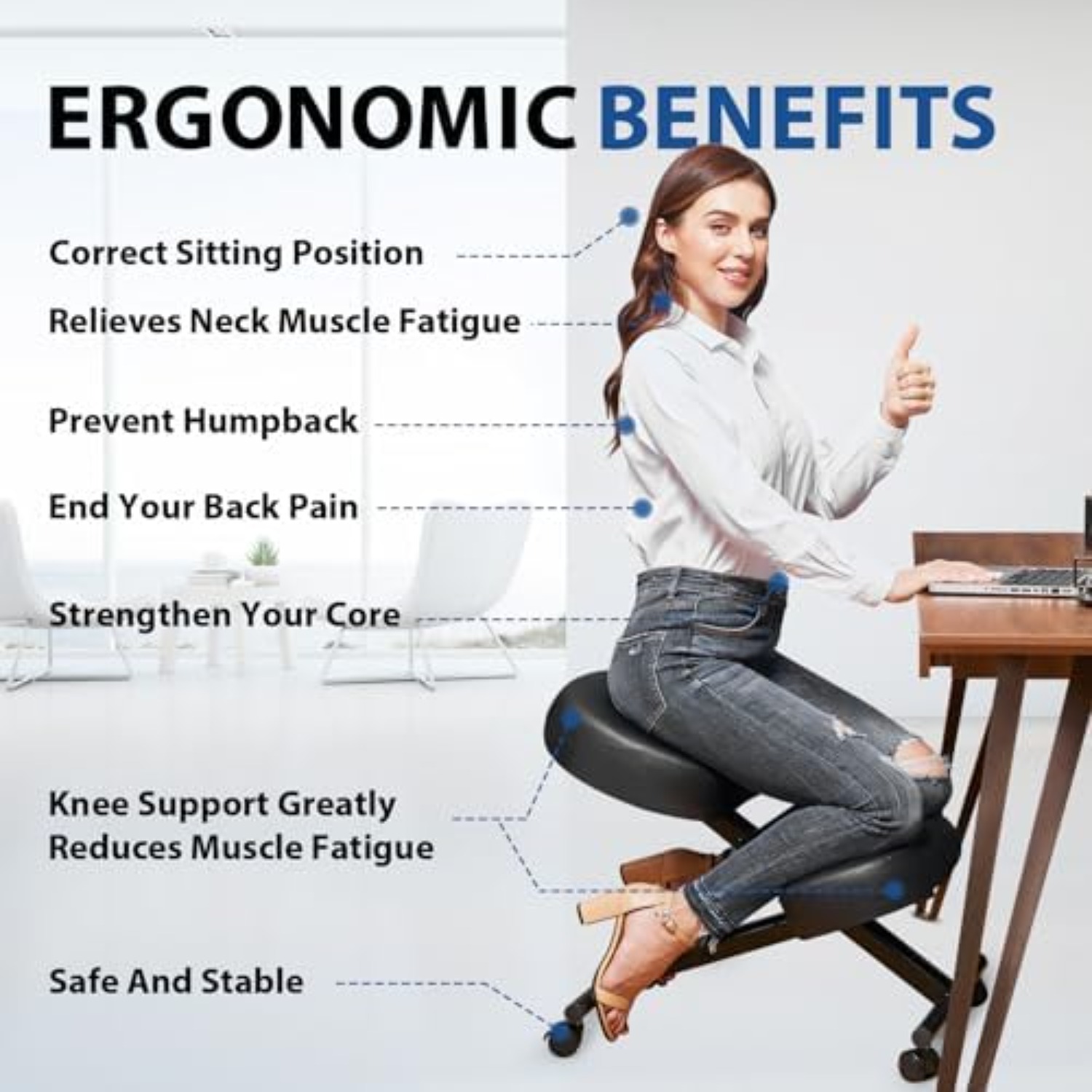 Ergonomic Kneeling Chair, Medi - Ergonomic Office Chair recension och pris