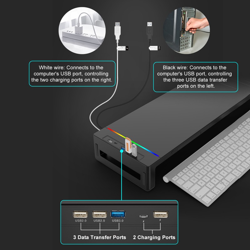 Monitor Stand Riser, With Fold - Monitor Riser Stand recension och pris