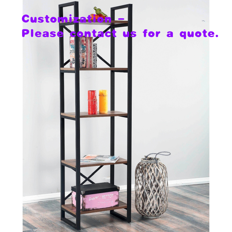 custom.Modern Industrial Metal - Home Office With Bookshelves recension och pris