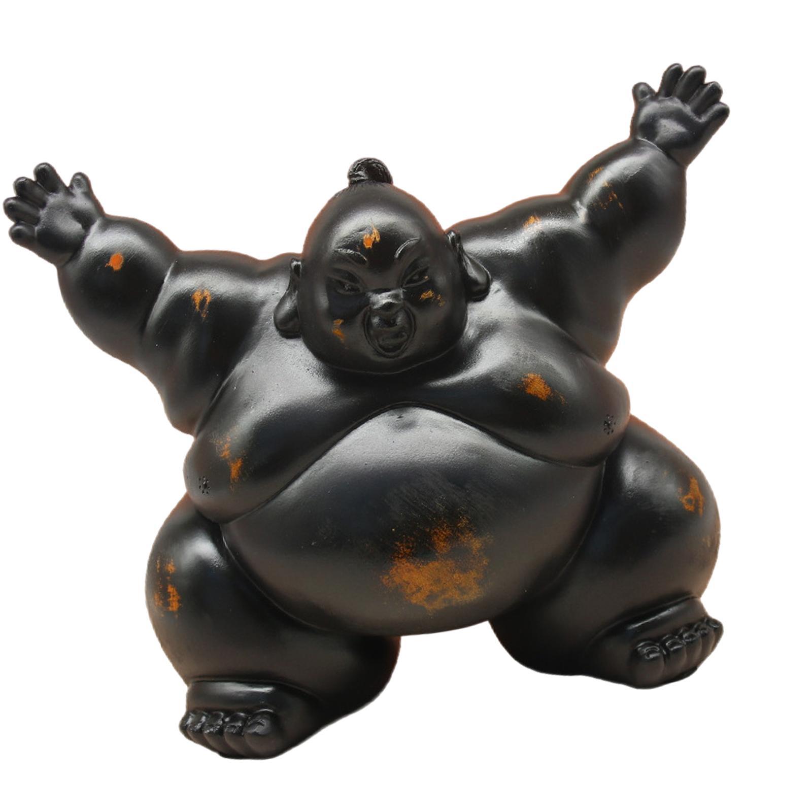 Sumo Statue Housewarming Gift  - Home Office With Bookshelves recension och pris
