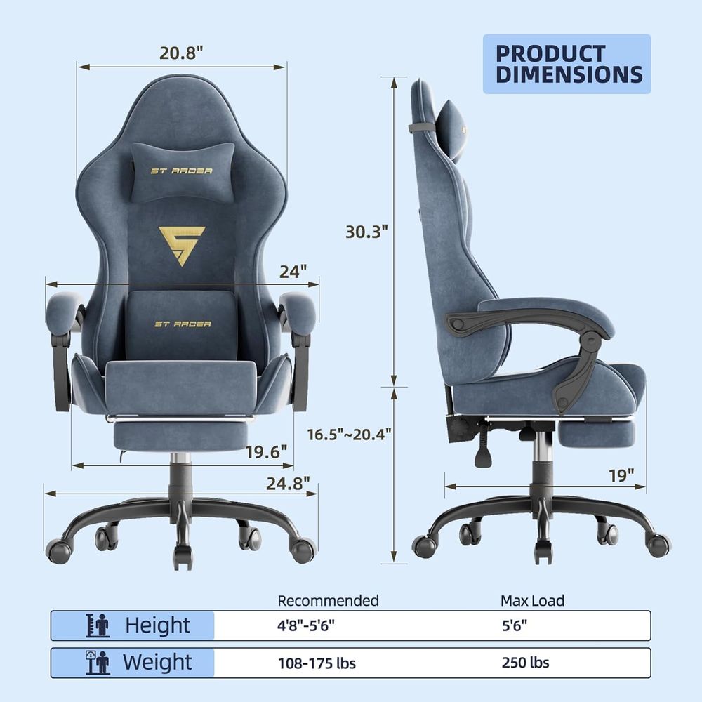 Ergonomic Gaming Chair with Fo - Ergonomic Office Chair recension och pris