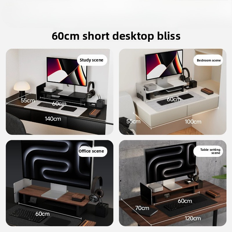 Hot Sale! Walnut Monitor Stand - Monitor Riser Stand recension och pris
