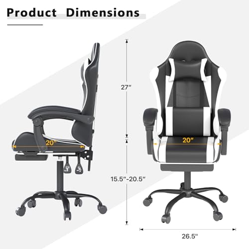 Gaming Chair with Headrest and - Ergonomic Office Chair recension och pris